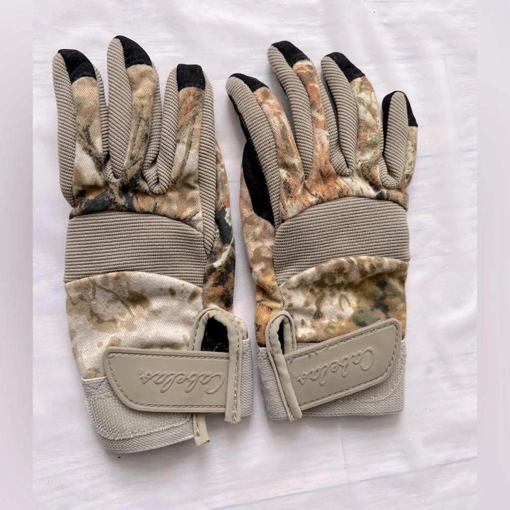 Cabela's hunting Gloves lightweight Adjustable cuff Stretchy Youth women size M